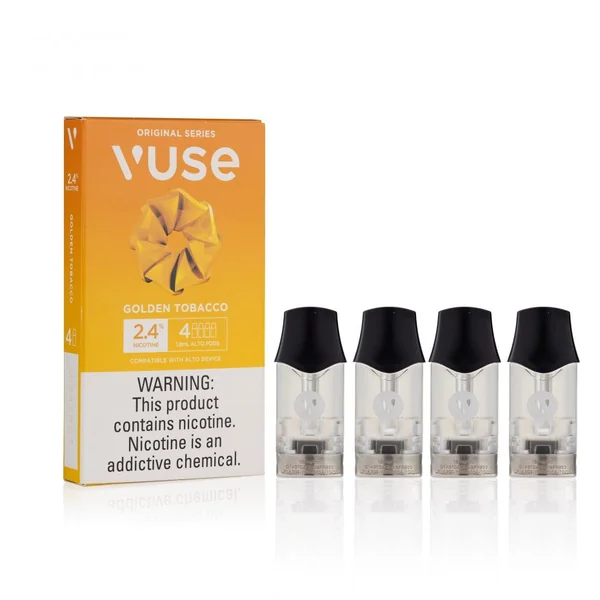 Golden Tobacco - Vuse Alto Pods 5 PC - 5% Nic