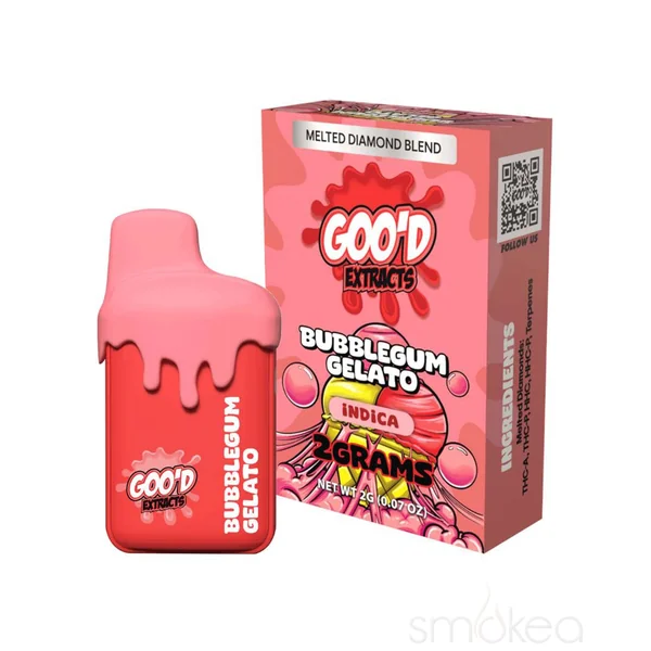Goo'd 2g Drip THCA Melted Diamonds Blend Vape - Bubblegum Gelato