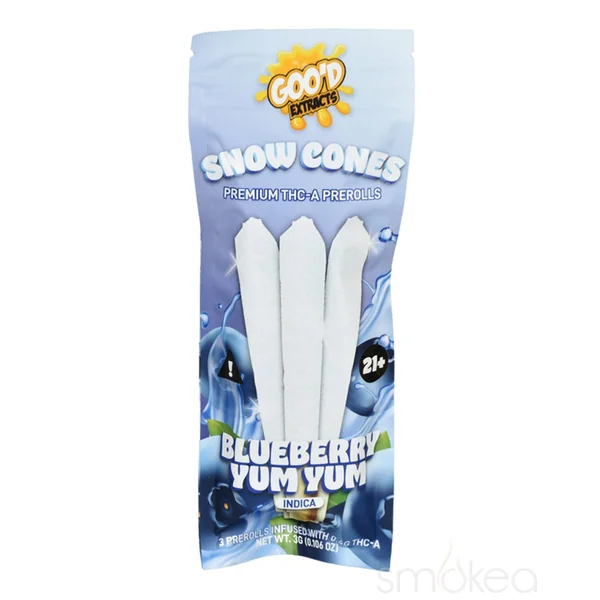 Goo'd THCA Snow Cones Pre-Rolls - Blueberry Yum Yum - Image 2