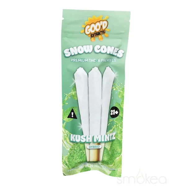 Goo'd THCA Snow Cones Pre-Rolls - Kush Mintz - Image 2