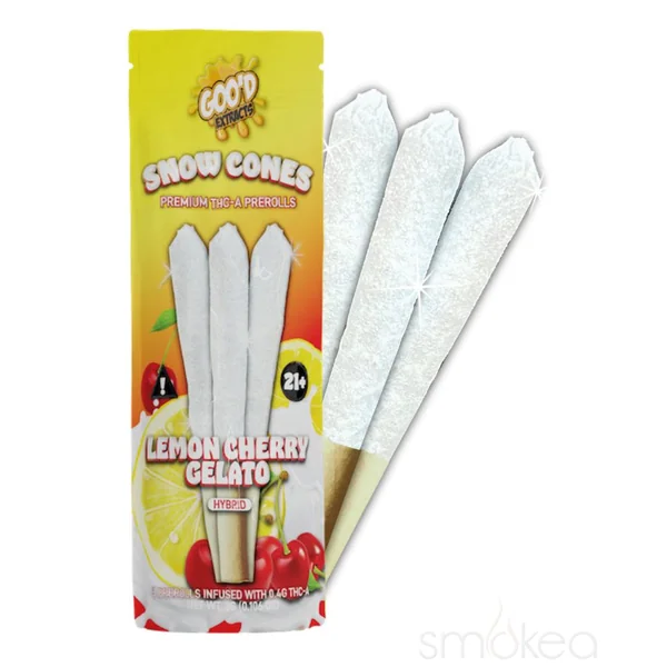 Goo'd THCA Snow Cones Pre-Rolls - Lemon Cherry Gelato
