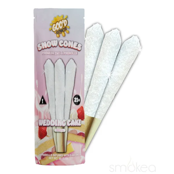 Goo'd THCA Snow Cones Pre-Rolls - Wedding Cake