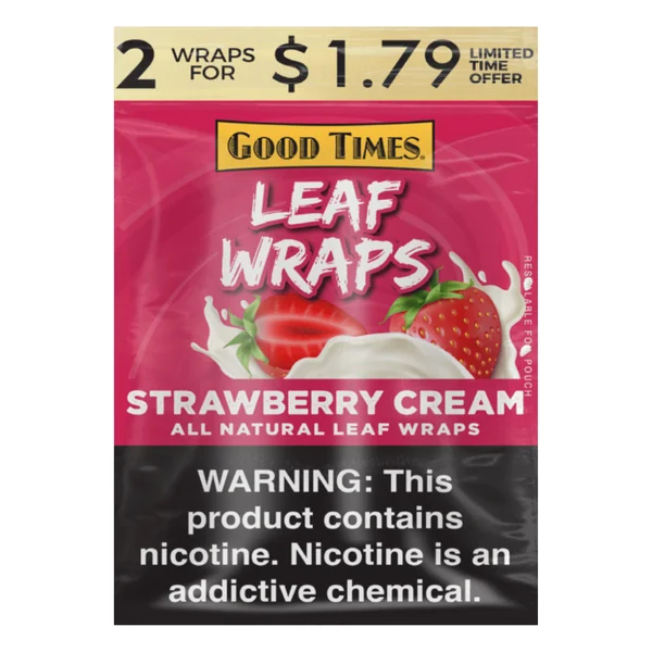 Good Times Leaf Wraps Strawberry Cream