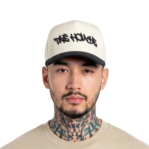 Graffiti Logo Hat - Cream - Image 3