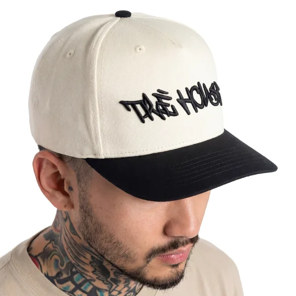 Graffiti Logo Hat - Cream - Image 4
