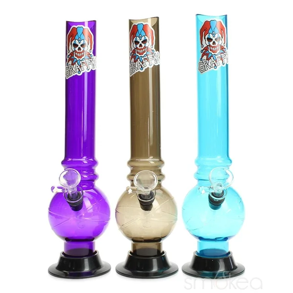 Graffix 12" Bubble Skinny Acrylic Bong - Image 11
