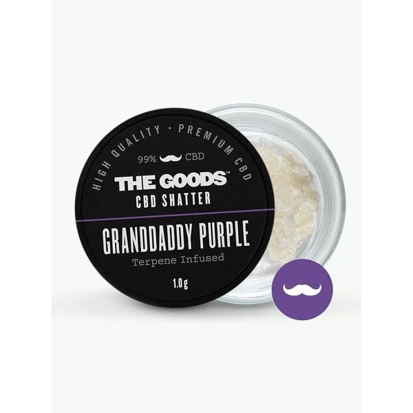 GRANDDADDY PURPLE CBD ISOLATE SHATTER UK