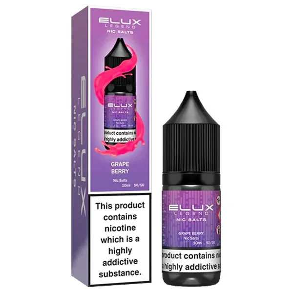 Grape Berry Nic Salt E Liquid 10ml By Elux Legend