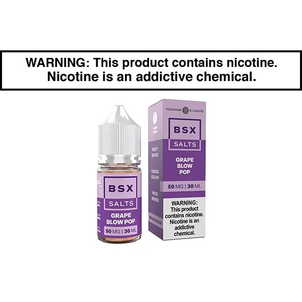 GRAPE BLOW POP BY GLAS BASIX NIC SALTS 30ML