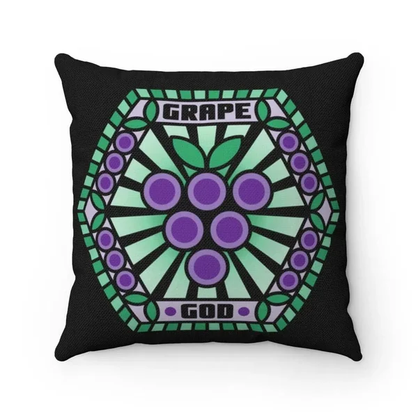 GRAPE GOD SPUN POLYESTER PILLOW