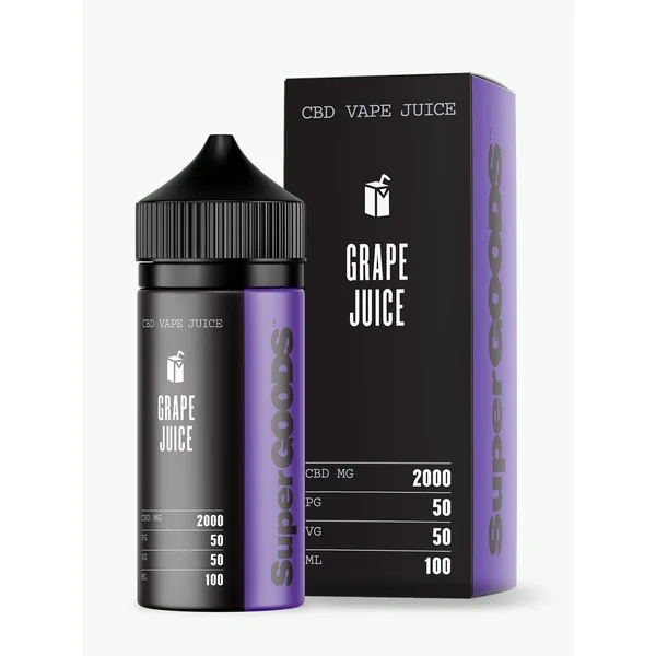 Grape Juice CBD Vape Oil 100ml | Super Goods | 2000mg