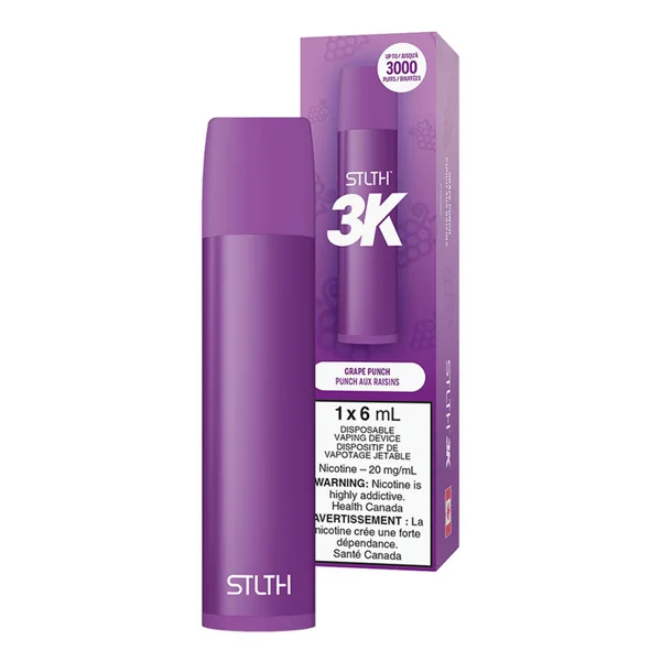 Grape Punch STLTH 3K Disposable Vape | 800mAh - VapeLoft