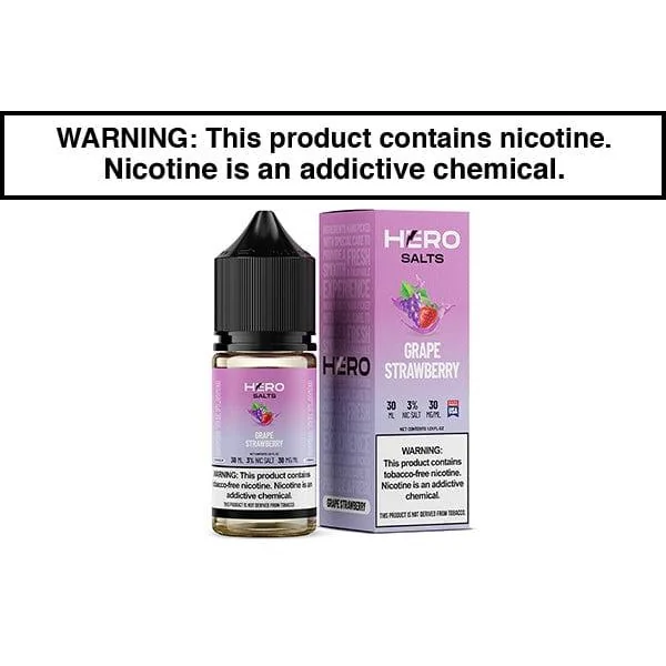 GRAPE STRAWBERRY BY HERO SALTS 30ML