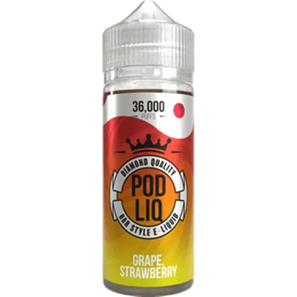 Grape Strawberry E Liquid 80ml Shortfill by Pod Liq