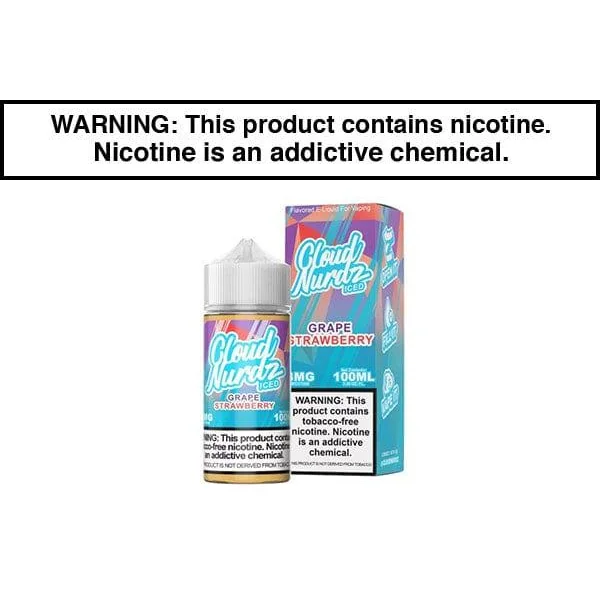 GRAPE STRAWBERRY ICED BY CLOUD NURDZ TFN 100ML
