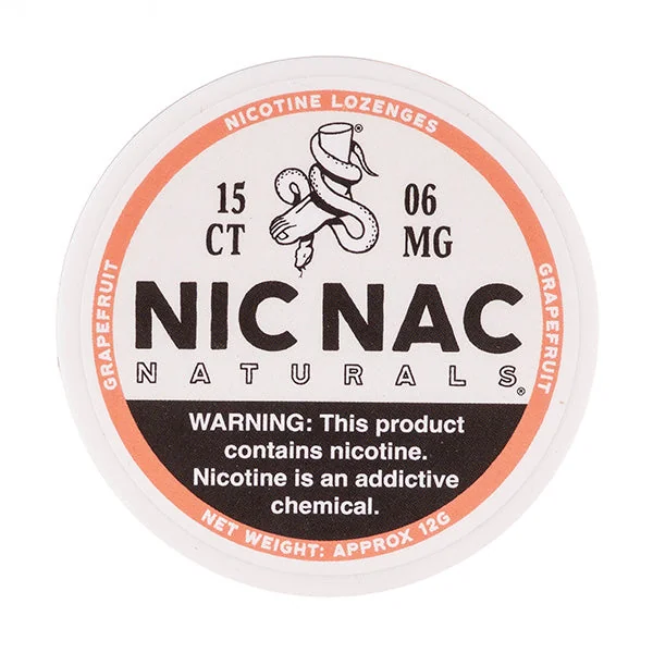 Grapefruit Nicotine Lozenges by Nic Nac Naturals