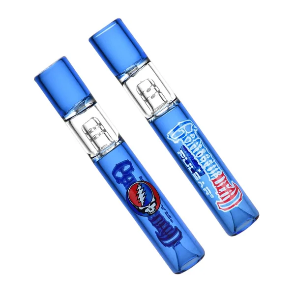 Grateful Dead x Pulsar Glass Chillum | Built-In Ash Catcher | 4" - Image 2