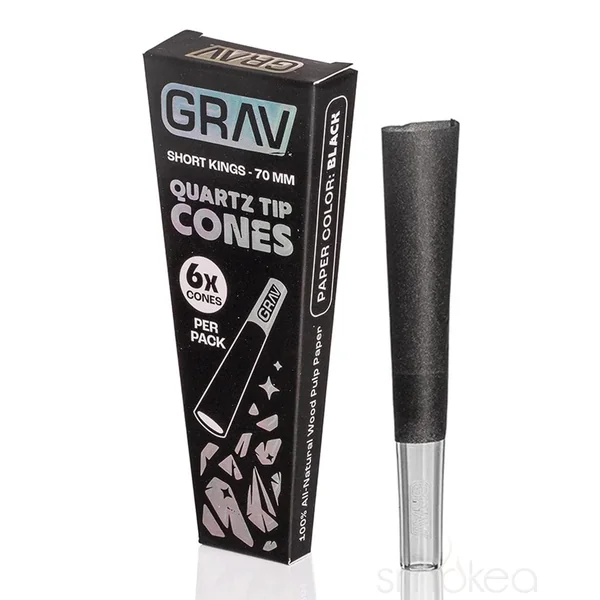 GRAV Short Kings Quartz Tips Cones (6-Pack) - Image 2