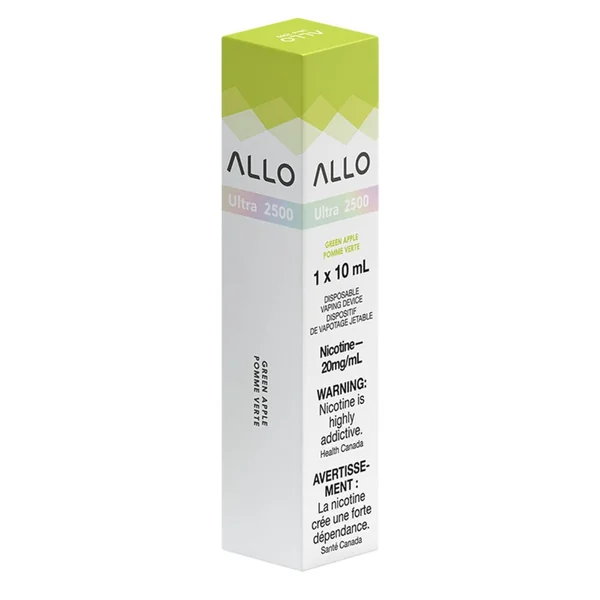 Green Apple ALLO 2500 Disposable Vape | 10mL - VapeLoft - Image 2