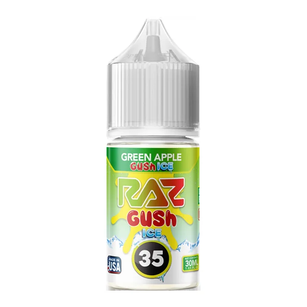 Green Apple Gush Ice RAZ X Pod Juice Salts (Nixodine) - Image 2