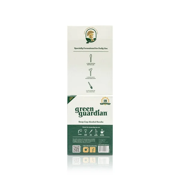 Green Guardian Snap Cap Alcohol Swabs - Image 6