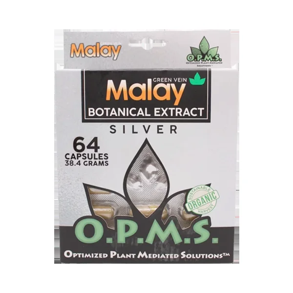 Green Vein Malay OPMS Silver Blister Capsules - Image 2
