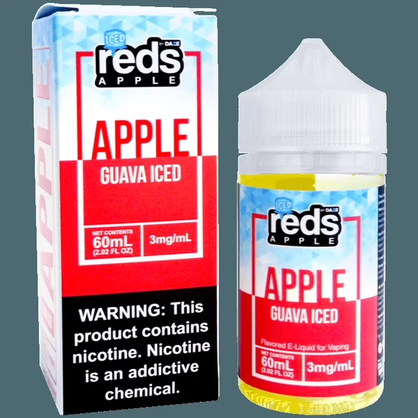 Guava ICED Reds Apple by 7 Daze E-Liquid (60ml) (ON SALE)