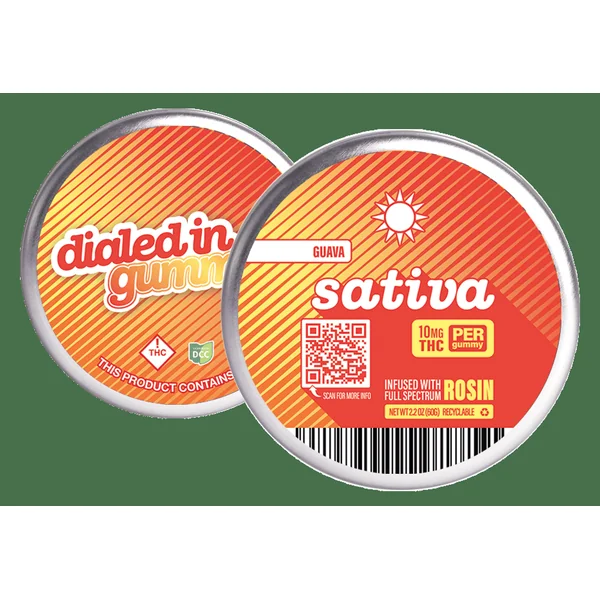 Guava Sativa | Live Rosin Gummies | 10 x 10mg