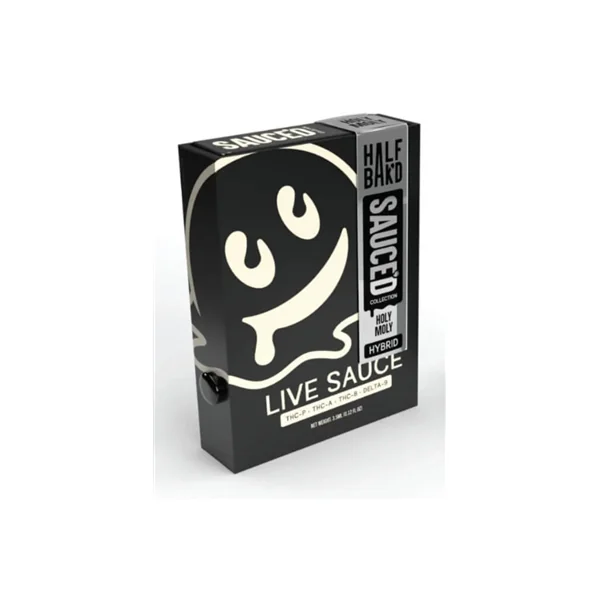 Half Bakd Holy Moly Sauced 4G Live Resin THCA Vape $18.99