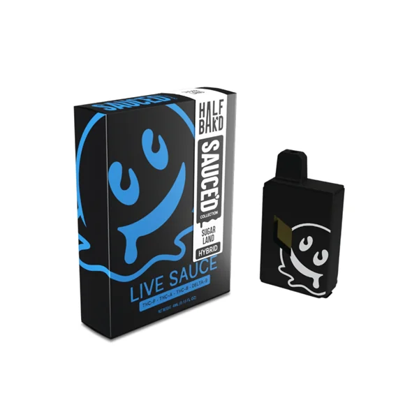 Half Bakd Sauced Sugarland 4G Live Resin THCA Vape $18.99