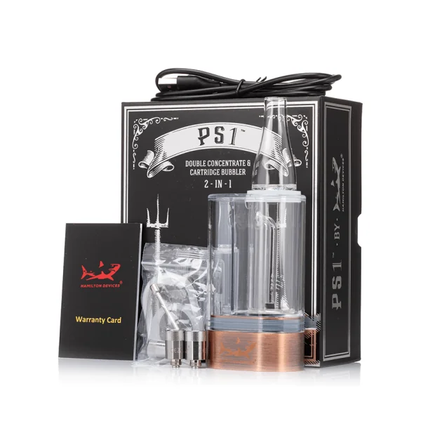 Hamilton Devices PS1 2-in-1 Dual 510 Thread Vape Cart Bubbler