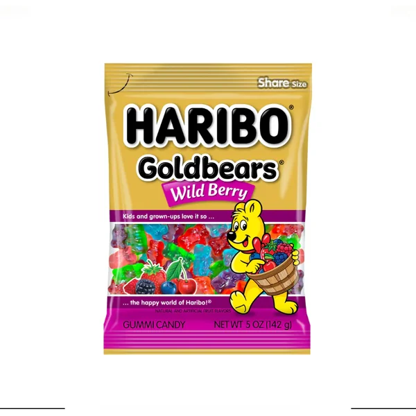 HARIBO GOLD BEARS W BERRY -5oz