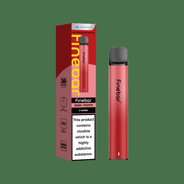 Hayati Finebar 1000 Puffs Prefilled Pod Kit H'Bubba