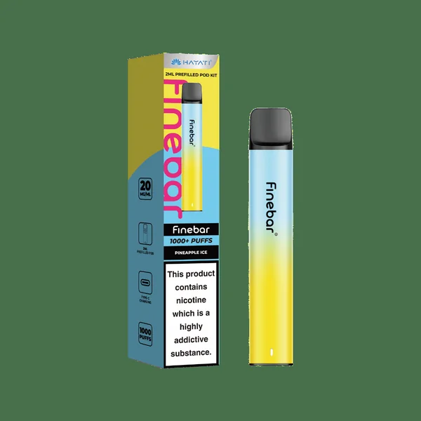 Hayati Finebar 1000 Puffs Prefilled Pod Kit Pineapple Ice