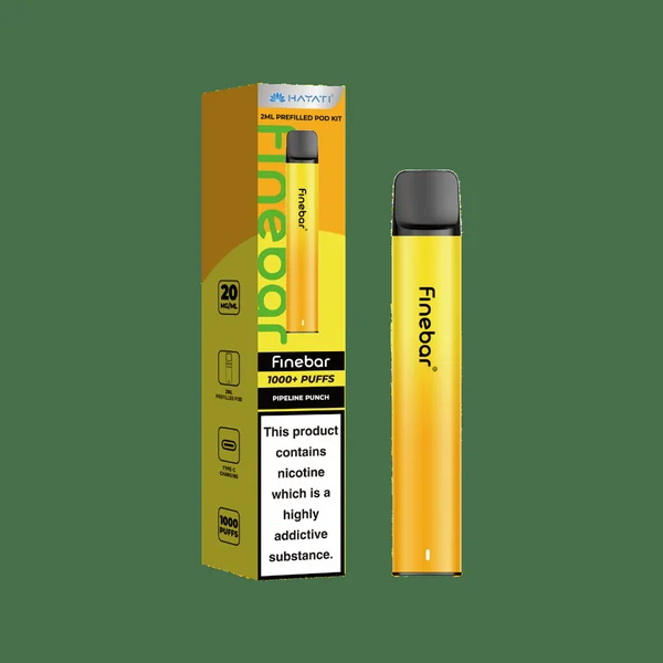 Hayati Finebar 1000 Puffs Prefilled Pod Kit Pipeline Punch