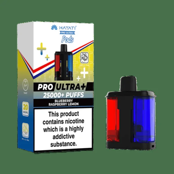 Hayati Pro Ultra Plus 25k Prefilled Pods Blueberry Raspberry Lemon