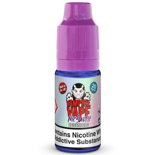 Heisenberg Nic Salt E Liquid 10ml By Vampire Vape