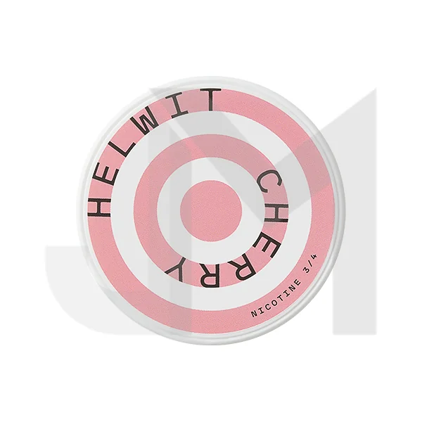 HELWIT 9mg Nicotine Pouches Cherry - 20 Pouches
