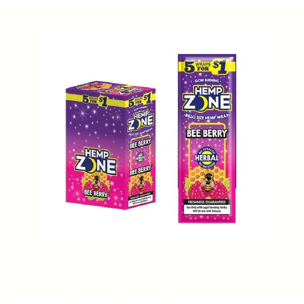 HEMP ZONE 5/$1 BEE BERRY15/5PK