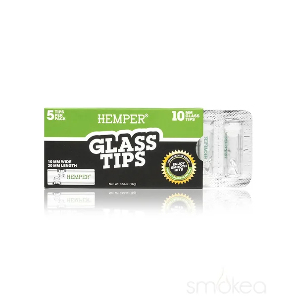 Hemper 10mm Glass Filter Tips (5-Pack)