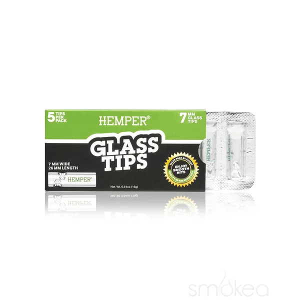 Hemper 7mm Glass Filter Tips (5-Pack)