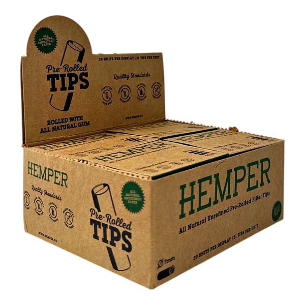Hemper 7mm Pre Rolled Tips Case - Image 2