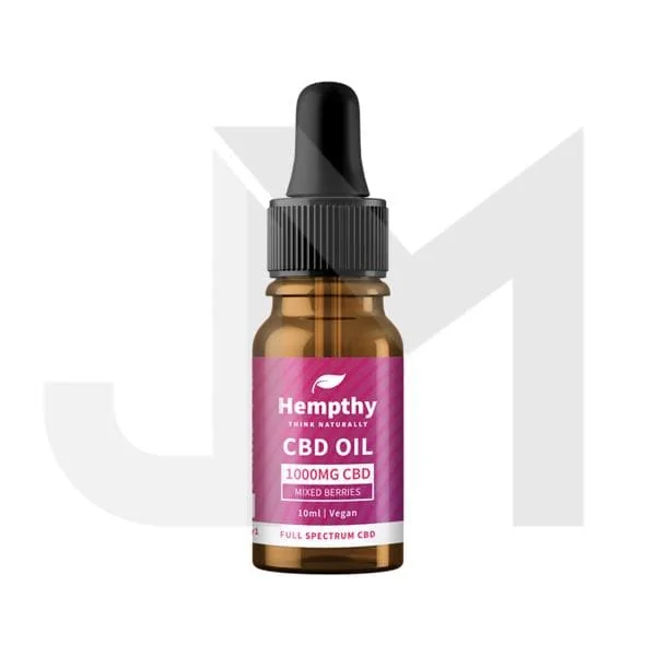 Hempthy 1000mg CBD Oil Full Spectrum Mixed Berries - 10ml