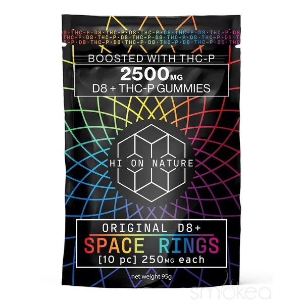 Hi On Nature 2500mg Delta 8 + THCP Space Rings Gummies