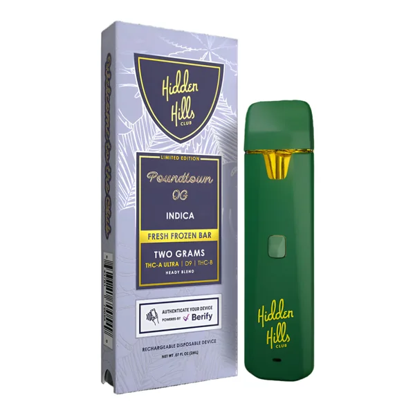 Hidden Hills 2G Fresh Frozen Disposable - Heady Blend - Image 8