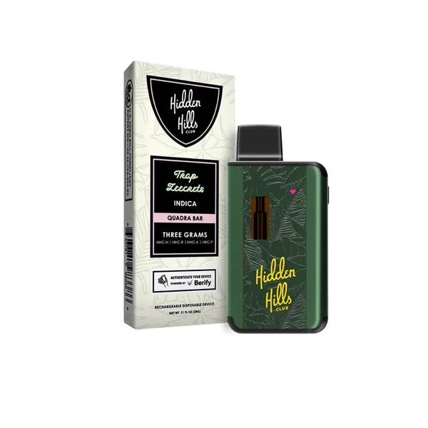 Hidden Hills Quadra Bar HHC Blend Disposable – 3 Grams