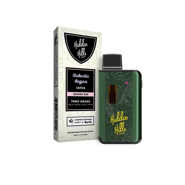 Hidden Hills Quadra Bar HHC Blend Disposable – 3 Grams - Image 4