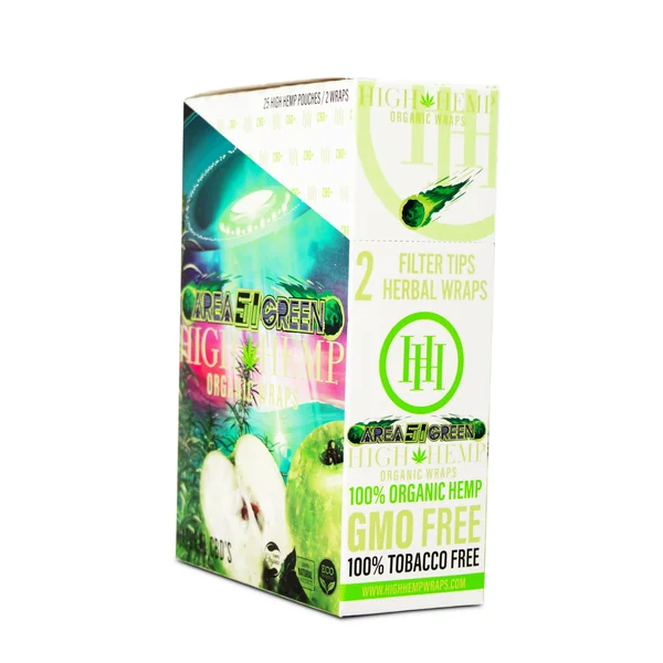 High Hemp Organic Hemp Wraps 25pk Box