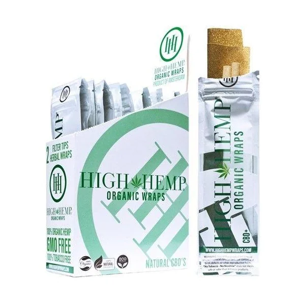 High Hemp Organic Hemp Wraps 25pk Box - Image 4