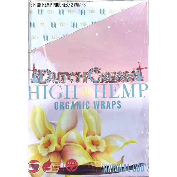 HIGH HEMP WRAPS DUTCHCREAM25CT